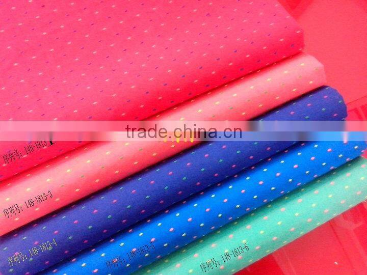 100% cotton jacquard fabric for clothing with ready bulk