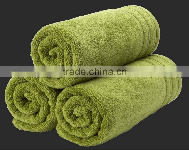 Yarn dyed blue printed cotton towel