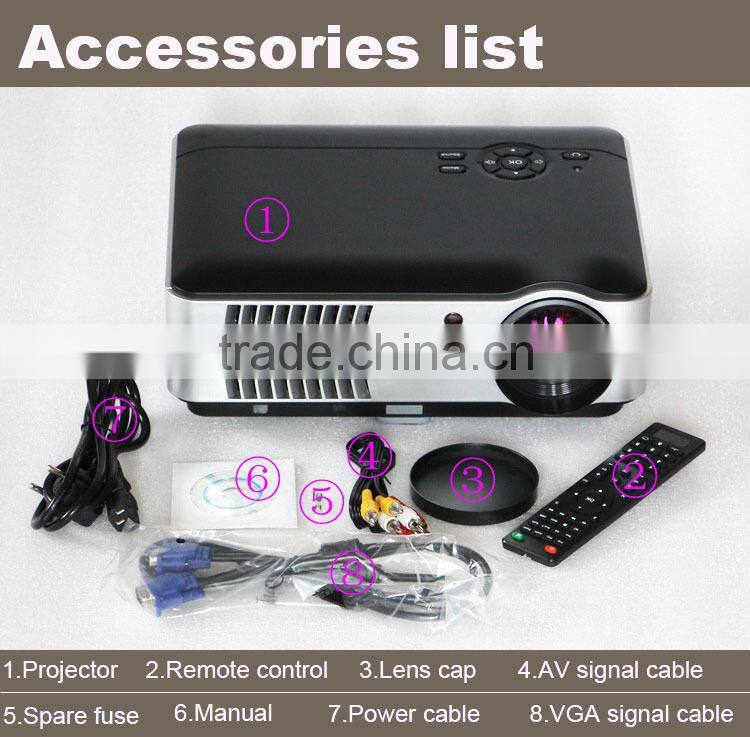 4200 Lumens 1080p LED 3D HD Office Home Theater Projector 1280x800 Resolution HDMI USB Port For Business Education Home Theater