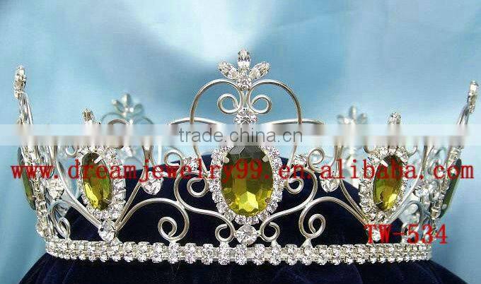 high end elegant crystal kings crown