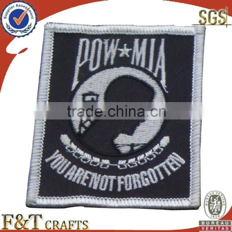 High quality custom souvenir embroidery patch/embroidery biker patch/self-adhesive embroidery patch