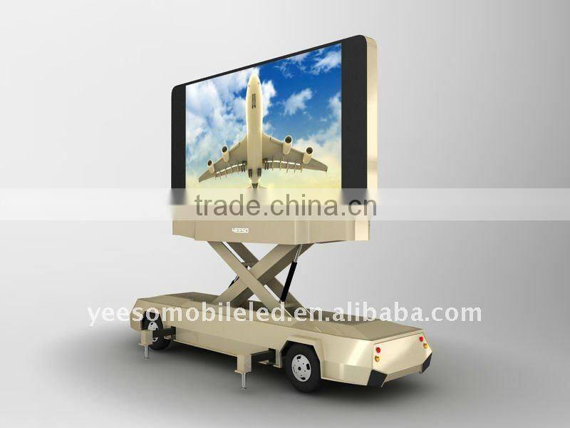 YEESO Classic Vehicle Mobile Commercial Trailer YES-T12 Full Color LED Mobile Billboards