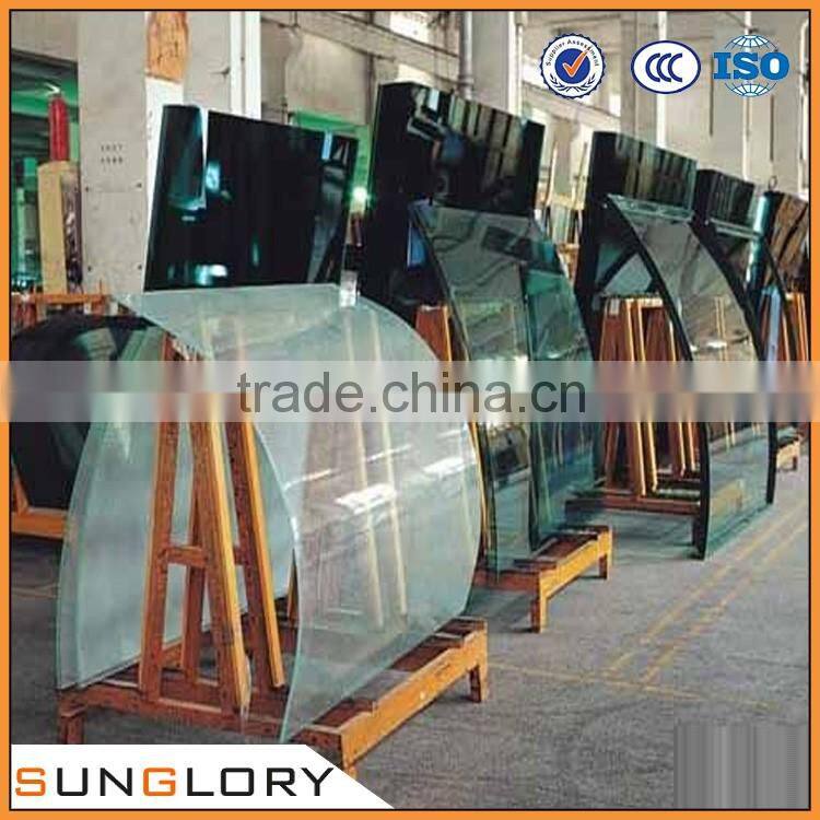 Hebei Tempered Glass Flat / Curved Tempered Glass , Large Glass Curved