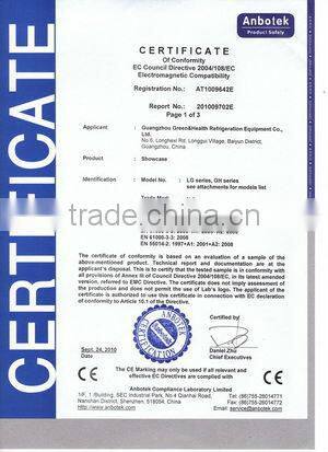 2 meters Bakery pastry display freezer showcase with marble base can OEM