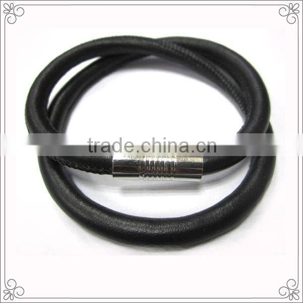 Round Boho Clasp Bracelet with Sheep Leather Products