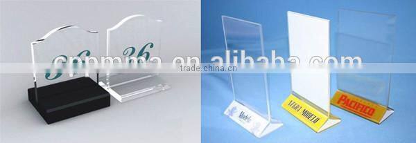 Clear cast acrylic sheet for acrylic display