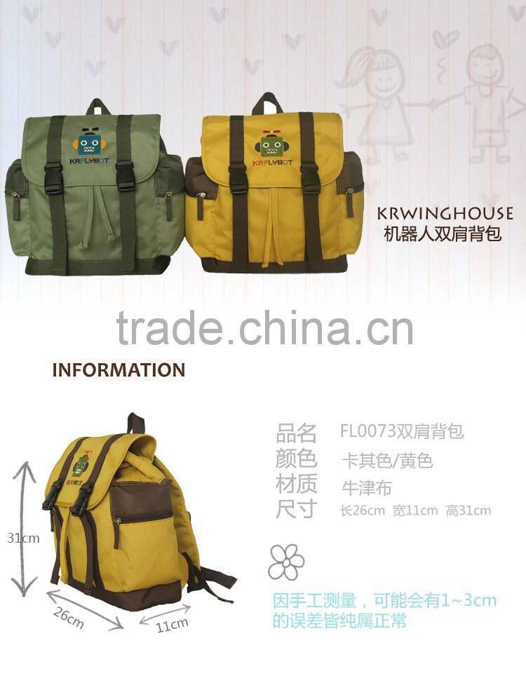 New Design Bright Color Oxford Cotton Material Study or Daily Used Bag