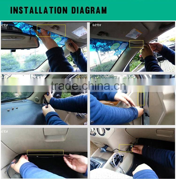 Dual lens Car DVR Dual Lens Car Black Box 2.0"TFT Full HD1080P External lens 720*480P With G-sensor Video recorder