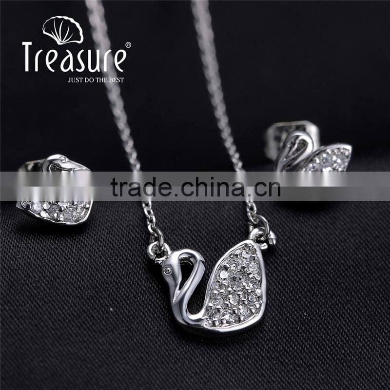 IN STOCK yiwu ladies accessories copper zircon fashion jewelry set