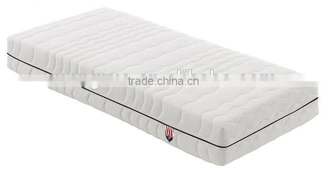 100% 7 zones natural latex mattress with middle zip