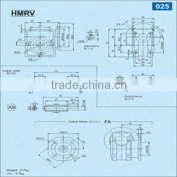 made in china home applicance speed reducer