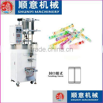 Automatic liquid fruit jellies bar/plastic soft tube flow packing machine