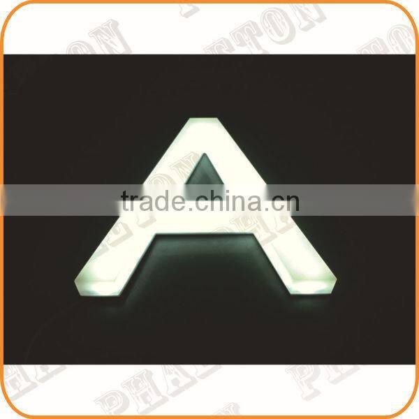 Best sale baking finish facelit led sign board,led glow sign boards