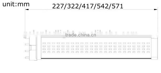 2G11 12W LED tube replace 24W PLL 100-277V 1300Lm Ra80 3 years warranty 2G11 led lamp