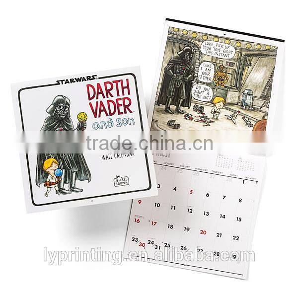 Cheap Customized 2016 wall calendar printing LOGO printing