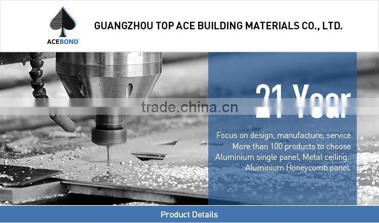 2016 Factory price Clip in Square aluminum for building maintenance unit