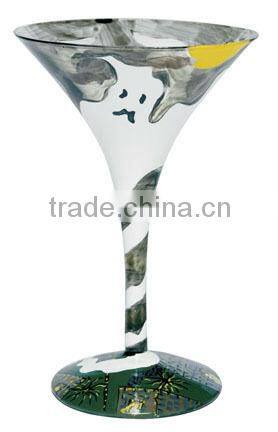 modern handicrafts wine glass for Halloween decorations
