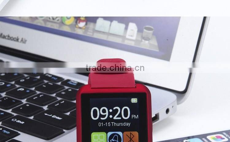 Healthy life 1.44 inch Anti-lost three color u8 smart watch andriod