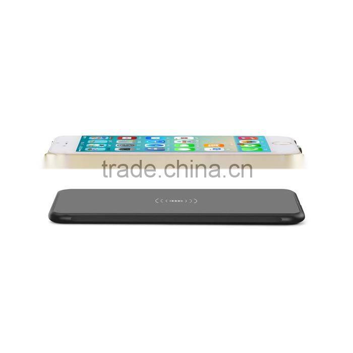 Wholesale Mobile phone wireless charging receiver Qi Standard Wireless Charging Receiver Gold Case for iphone 6 plus charging