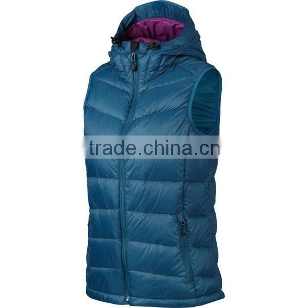Women lightweight down vest/padded vest for women