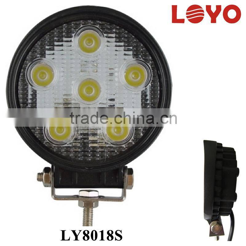 Factory Wholesale Price IP67 Waterproof LED Truck Work Light 18W LED Work Light