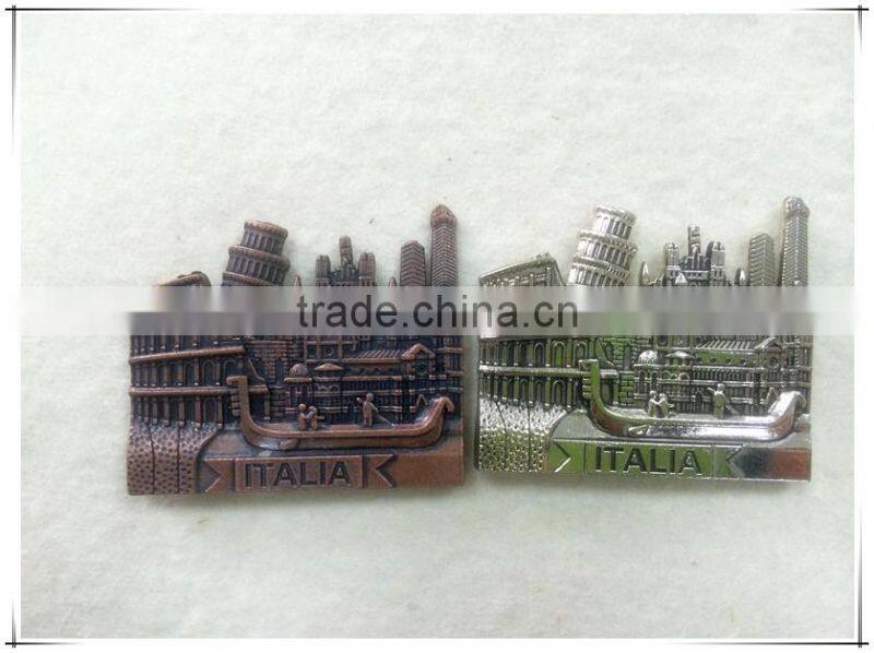 fashionable ship shape metal fridge magnet