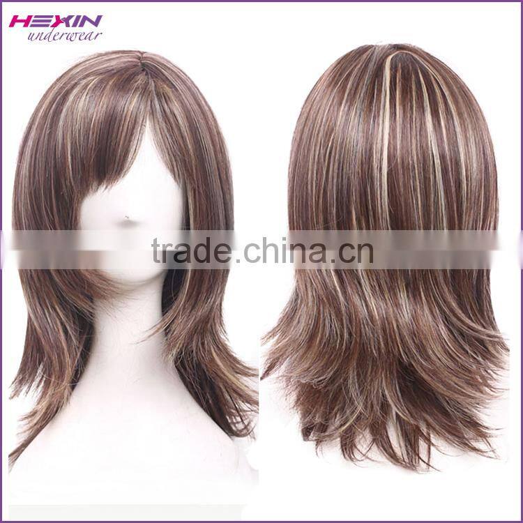 Fashion Synthetic Short Straight Bob Wig for Women Free Wig Cap