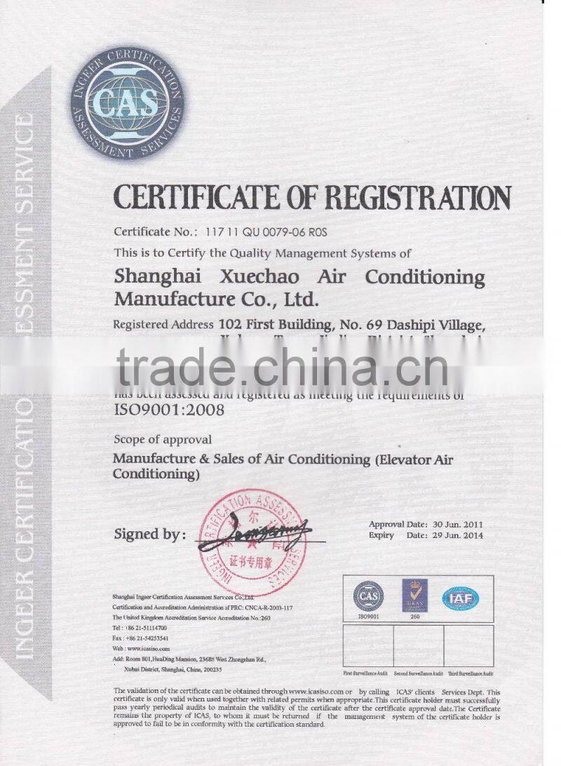 cooling cheap price durable elevator air conditioner