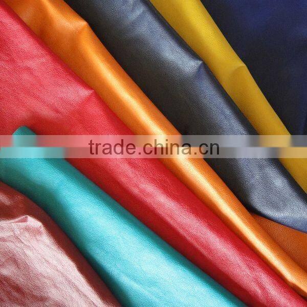PU garment leather four side have tension