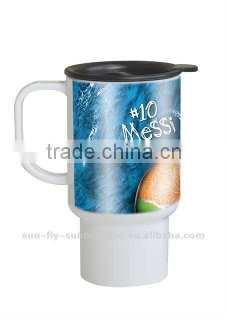 Polymer Travel Mug,blank sublimation plastic cup,custom mug,logo printing cup