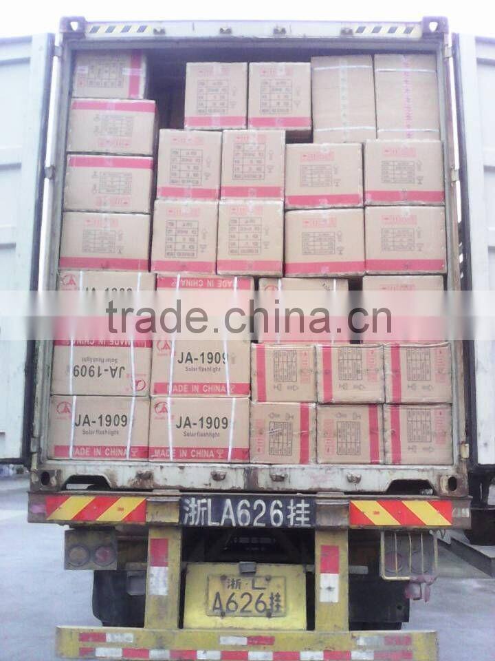 JA-1909 folding solar led flashlight with pc tube protect eyesight