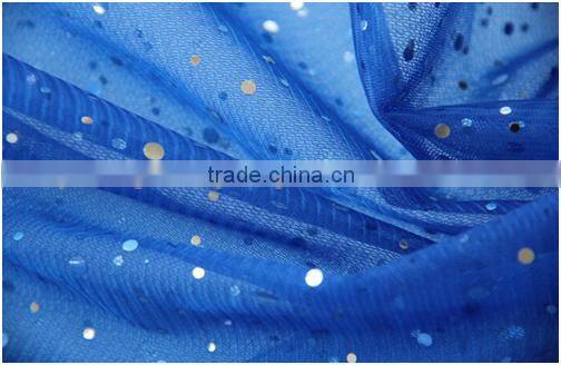 glitter sky blue organza tulle sequnie tulle for elsa dress