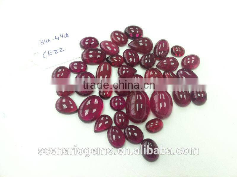 #CEZZ Natural Multi-Shape Cabs Loose Gemstone Rubellite Cabochon