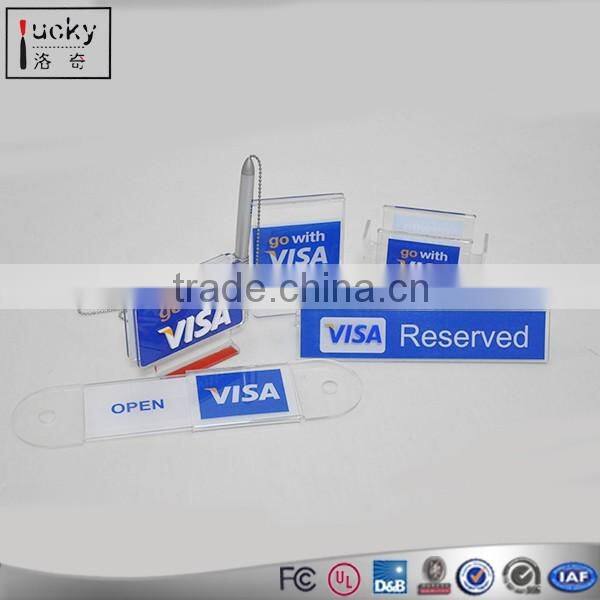 Red Acrylic Wall Holder With Two Pocket