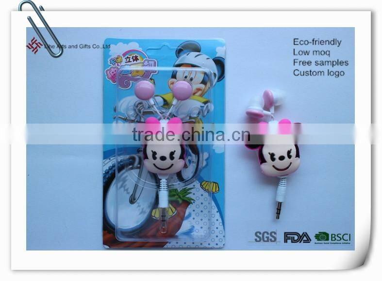 cartoon earphone,animal earpiece,earphone for child