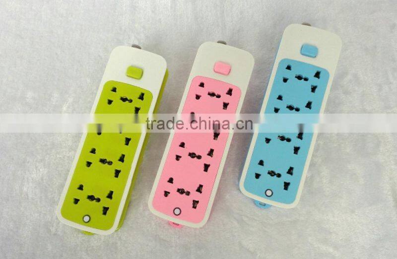 8 Sockets Green Wall Mounted Universal Power Extension Board
