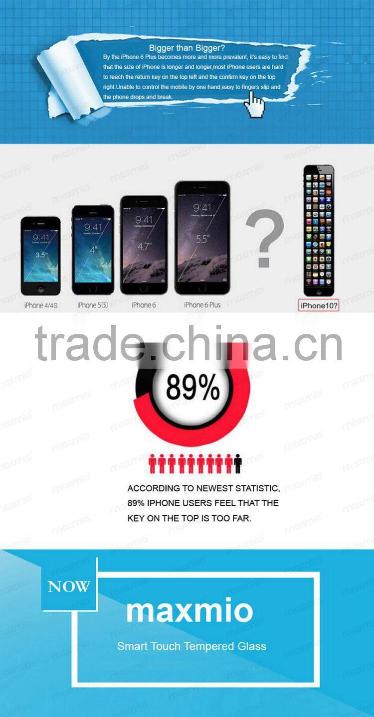 factory price wholesale 9h tempered glass smart touch screen protector for iphone 6 plus