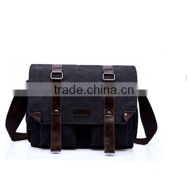 Free sample men shoulder business bag, canvas cross strap canvas messenger bags