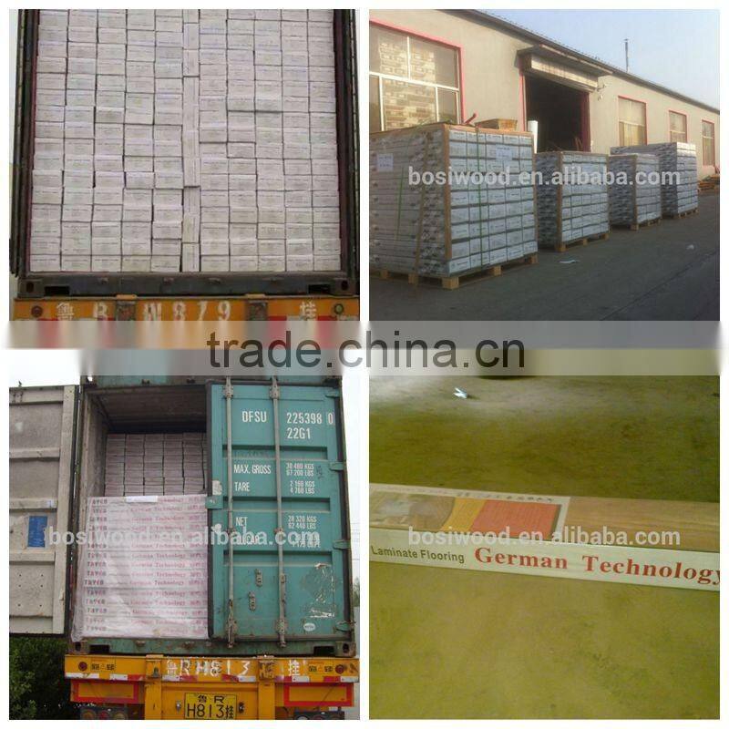 8.3mm glossy or matt surface laminated flooring