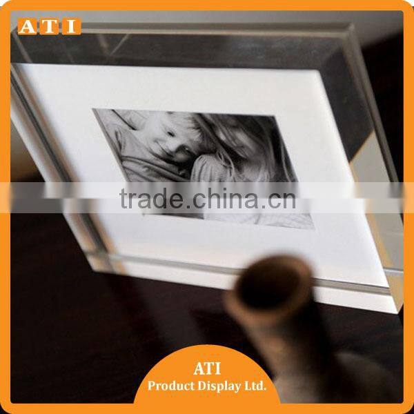 Hot sale 4 x 6 Acrylic Sign Holder with Slant Back Design Clear