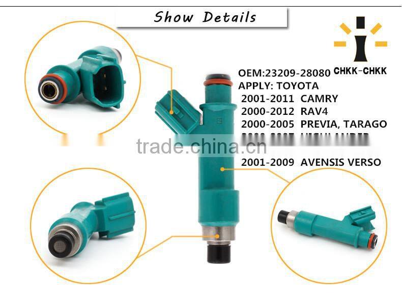 High quality green Toyota fuel injector parts for Toyota Camry Lexus 23209-28080