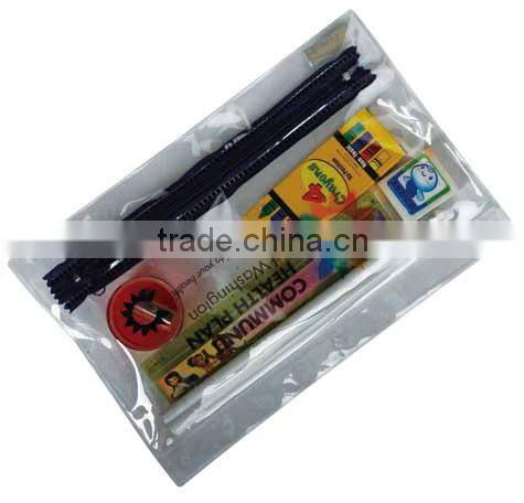 Customer Student pvc bag stationery set