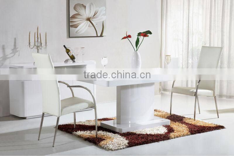 european style high glossy dining room chair dining set