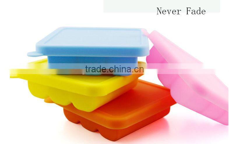 High Quality Custom Silicone Ice Cube Tray with Lid, Personalized Ice Cube Tray Moulds
