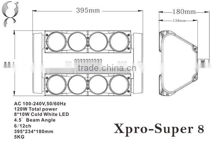Cool white led moving beam light for sale