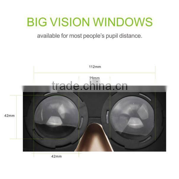 Best price New products portable 2nd generation VR BOX 2 3D Glasses for blue film video open sex video