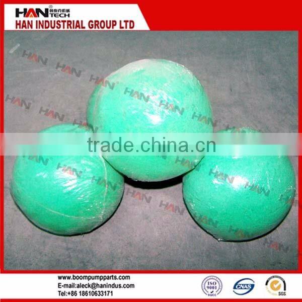 High quality rubber sponge cleaning ball for pipeline cleaning for concrete pump equipment