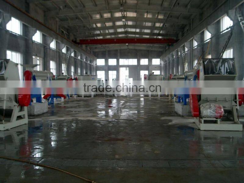 PET bottles crushing, washing and drying line