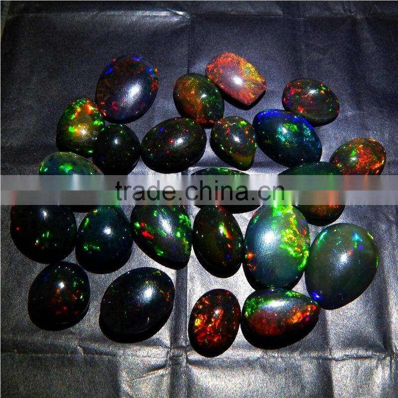 BLACK ETHIOPIAN OPAL NICE RAINBOW FIRE QUALITY LOT