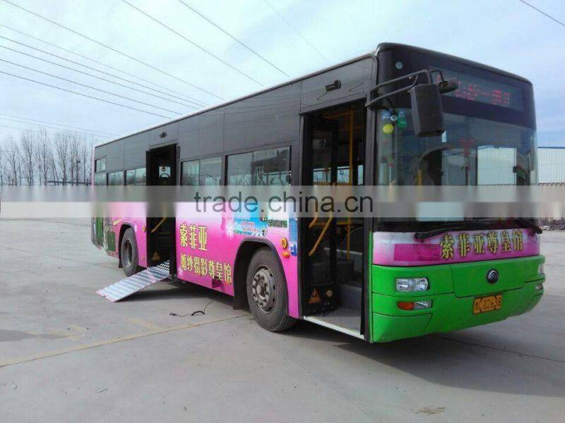 Handicap disabled Manual Wheelchair Ramp Slope for City Bus with CE certificate